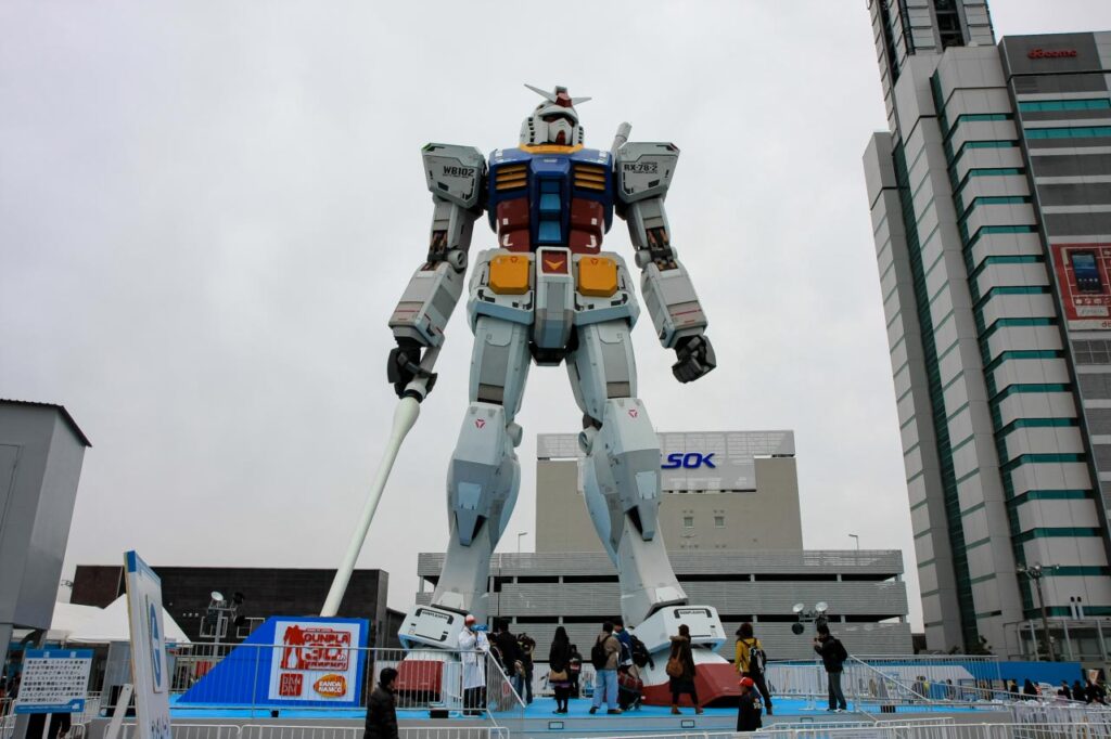 機動戦士ガンダムの実物大模型が