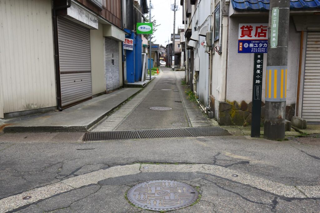 元町公園に設置された横浜市のデザインマンホールと周囲の風景