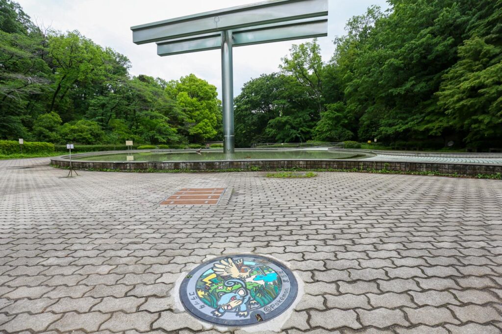 ポッポ・コラッタのポケモンマンホール蓋が設置されている場所周辺の現地写真